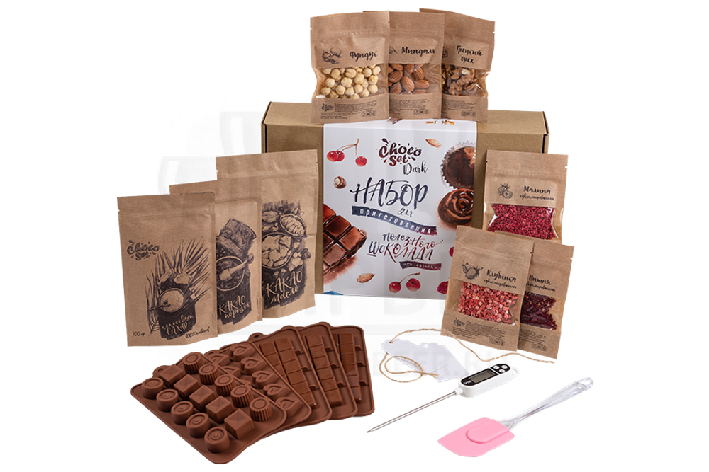 Набор для приготовления шоколада ChocoSet "Dark"