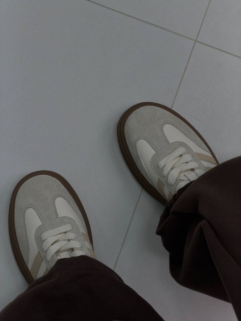 Кроссовки женcкие натуральная кожа арт. 03-3 цвет "бежевый"