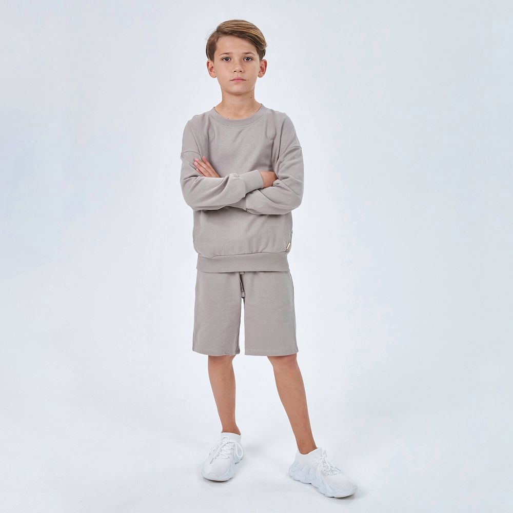 Комплект для мальчика из джемпера и шорт KOGANKIDS