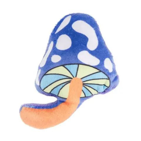 Mr.Kranch игрушка для кошек Волшебный грибочек плюшевая с кошачьей мятой 10 см фиолетовая