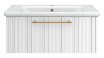Тумба под раковину Brevita Alicante 90 подвесная (белая)