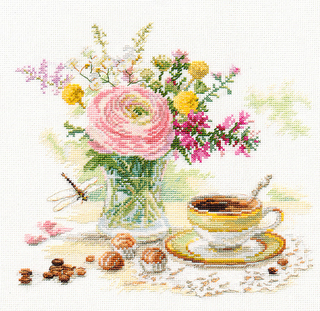 "Утренний кофе"-5-18 вышивка