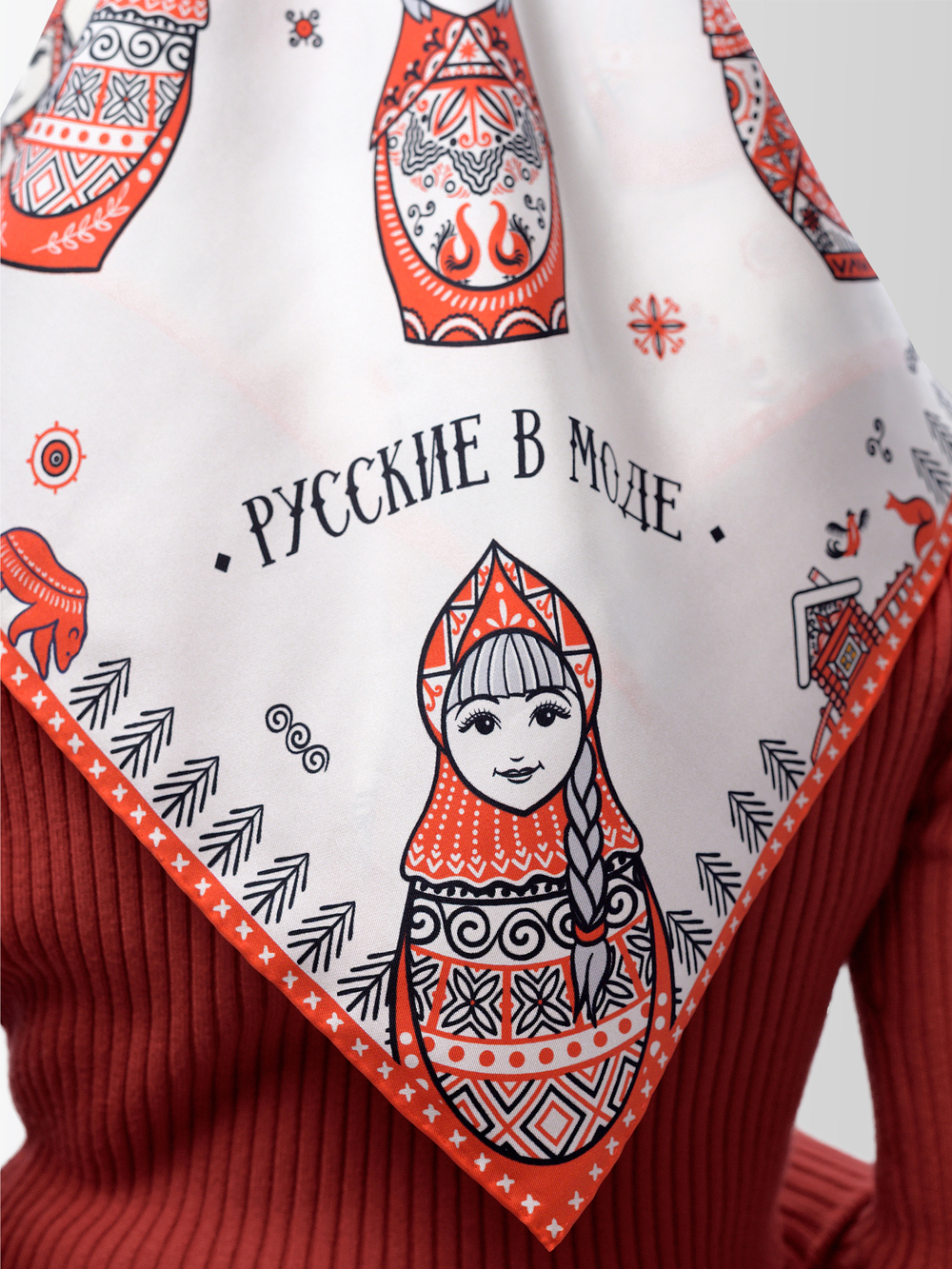 Платок «Матрешки. Мезень»
