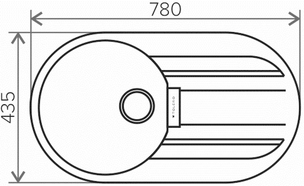 Мойка TOLERO LOFT TL-780 бежевый №101