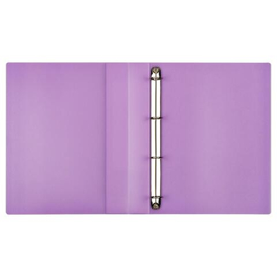 Папка на 4 кольцах А4, 700мкм фиолетовая "Кристалл" (Стамм)