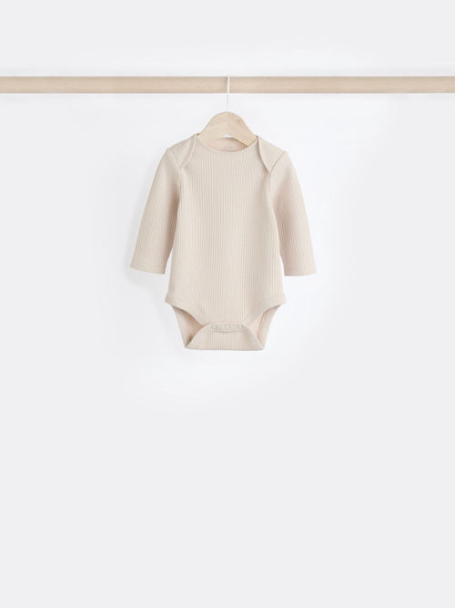 Боди с длинным рукавом для малышей Next N95-337, 5 шт., Бежевый, Салатовый, Голубой