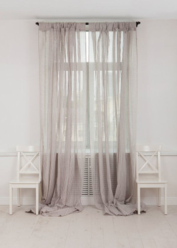 Шторы на петлях льняные 250x310 Luxberry Curtain Line какао Португалия