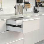 Ручка-профиль накладная L.296мм, отделка белый бархат (матовый)