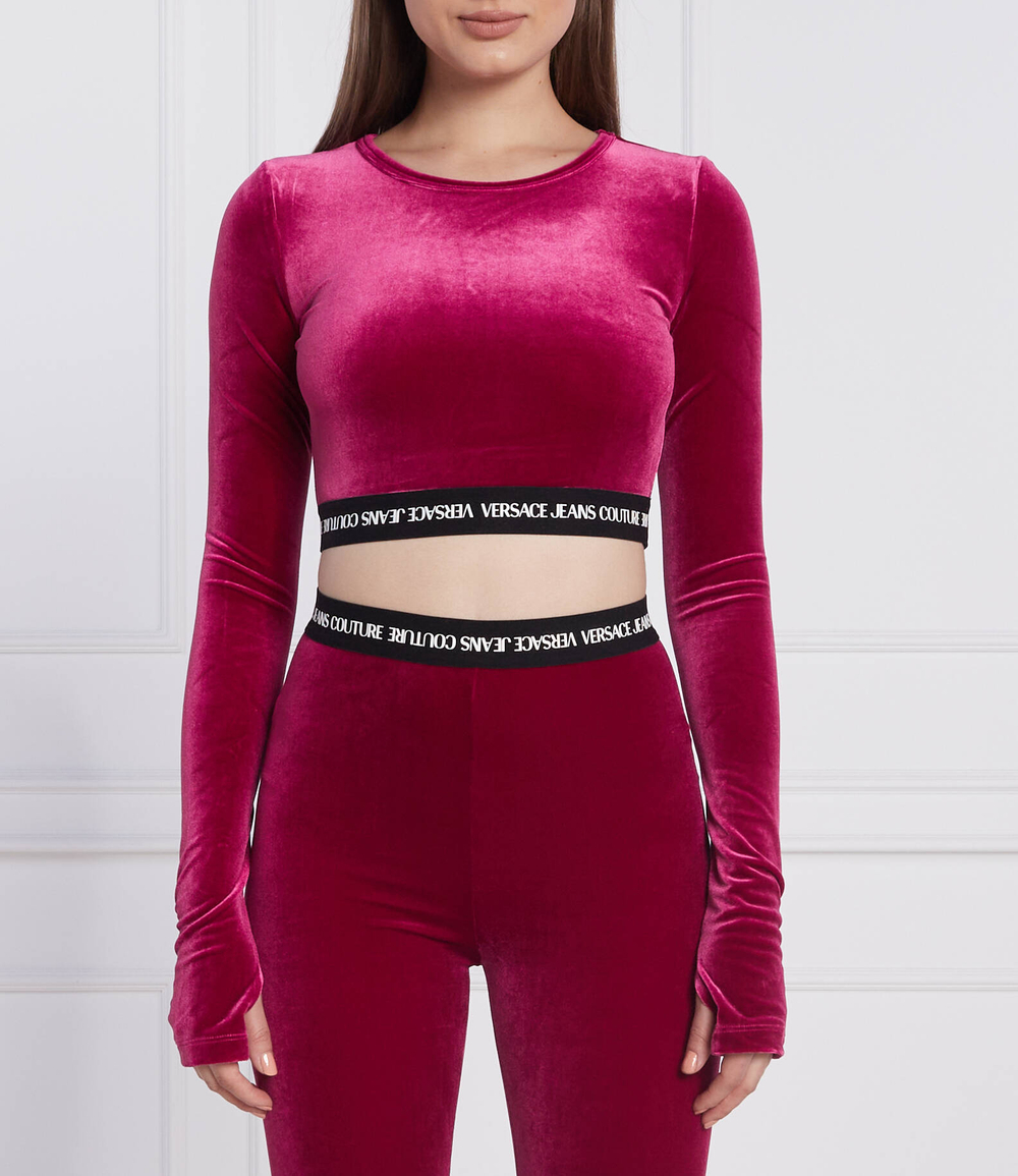 блузка Versace Jeans Couture - розовый(73HAH218J0008)