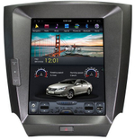 Магнитола для Lexus IS250 2005-2013 XE20 (любые комплектации) - Carmedia ZF-1130-Q6 вертикальный экран 10.4" в стиле "Тесла" на Android 11, 8/128Гб, CarPlay, 4G SIM-слот