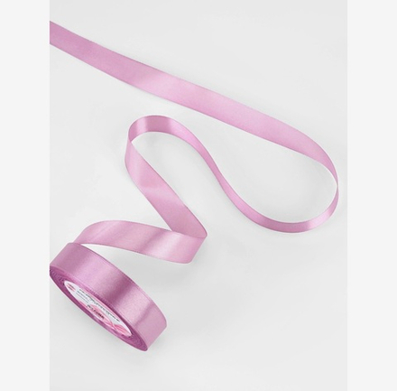 Лента атласная, 20 мм × 23 ± 1 м, цвет тёплый сиреневый №45