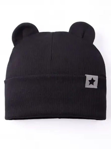 Шапка детская с ушками на осень