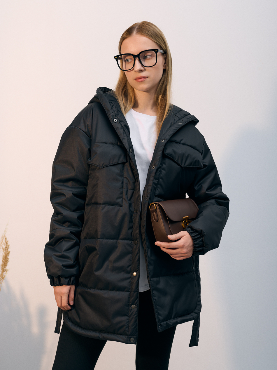 Куртка демисезонная "Эмми" черный