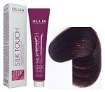 OLLIN SILK TOUCH 4/71 шатен коричнево-пепельный 60мл Безаммиачный стойкий краситель для волос