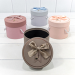 Коробка Ювелирная 13.8х11.5 см Набор 4 шт с бантом и ручками (Микс)