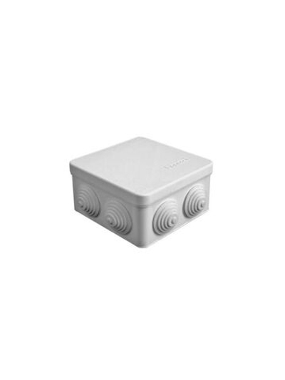 Коробка распределительная ОП 105х105х56мм IP54 7 выходов 4 гермоввода крышка защелкивающаяся сер. Epplast 100012