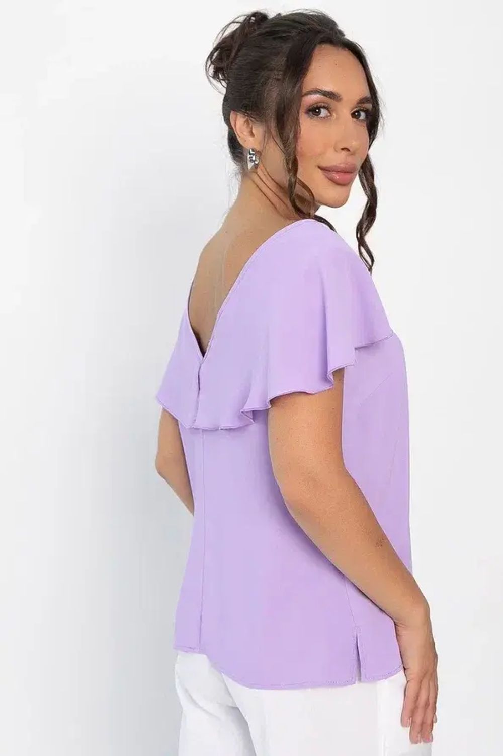 Блуза Летящая волна (сиреневая) Б13970-16М LT Collection