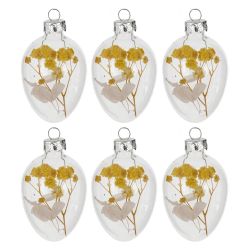 GAEM Набор из 6-ти изделий декоративных подвесных "Яйцо" (4*6,5), L14 W14 H4,5 см