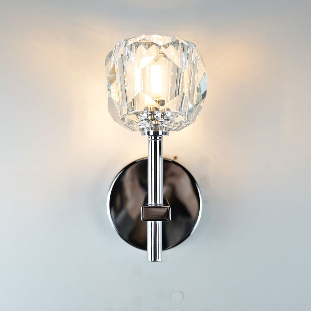 Бра Boule De Cristal Single Sconce Chrome By Imperiumloft
