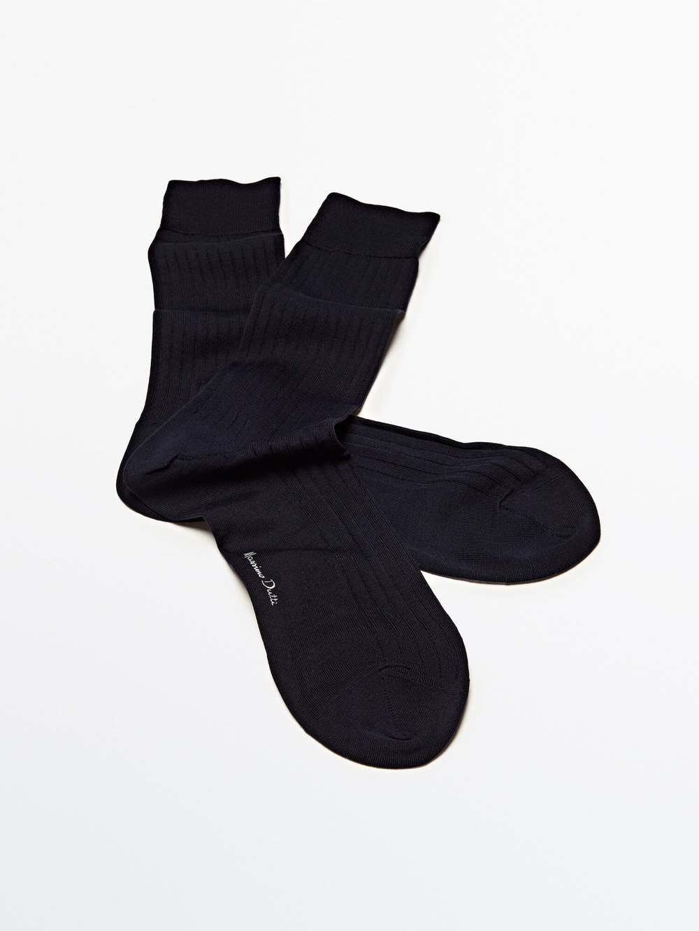 Massimo Dutti Носки из плотного трикотажа в рубчик, темно-синий