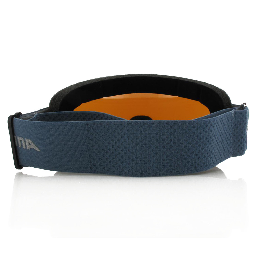 Очки горнолыжные ALPINA Scarabeo S Q-Lite Black-Dirtblue Matt/Q-Lite Blue S2 (б/р)
