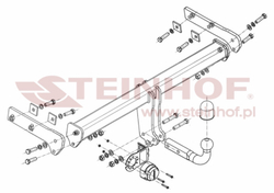Фаркоп Steinhof V-294 для Volvo XC90 2007-2016(паспорт и сертификат в комплекте)(без электрики)