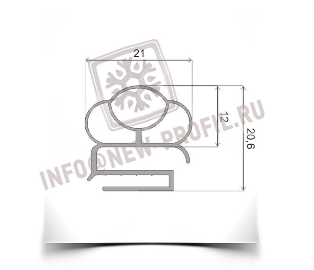 Уплотнитель для морозильного ларя типа "сундук" ITALFROST CF 500 S размер 1380*610 мм(002/012 АНАЛОГ)