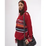 Свитер БИЧ с капюшоном красный