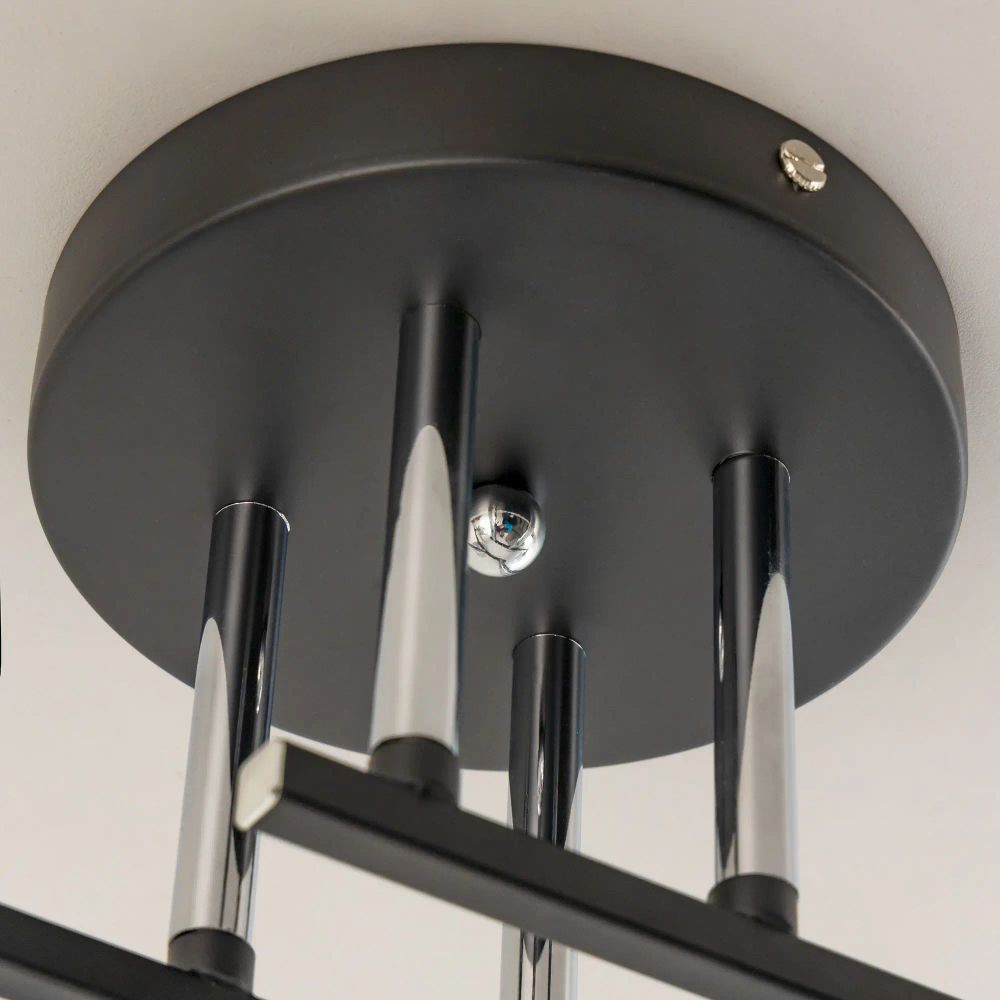 Citilux Клаус CL134145 Люстра потолочная Чёрная