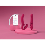 Страпон Lovense Lapis двусторонний, гибкий c вибрацией