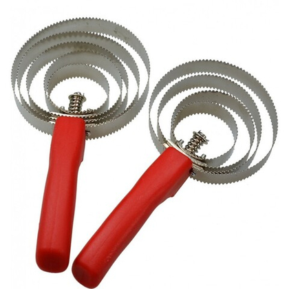 EKKIA HIPPOTONIC Скребница металлическая круглая с ручкой