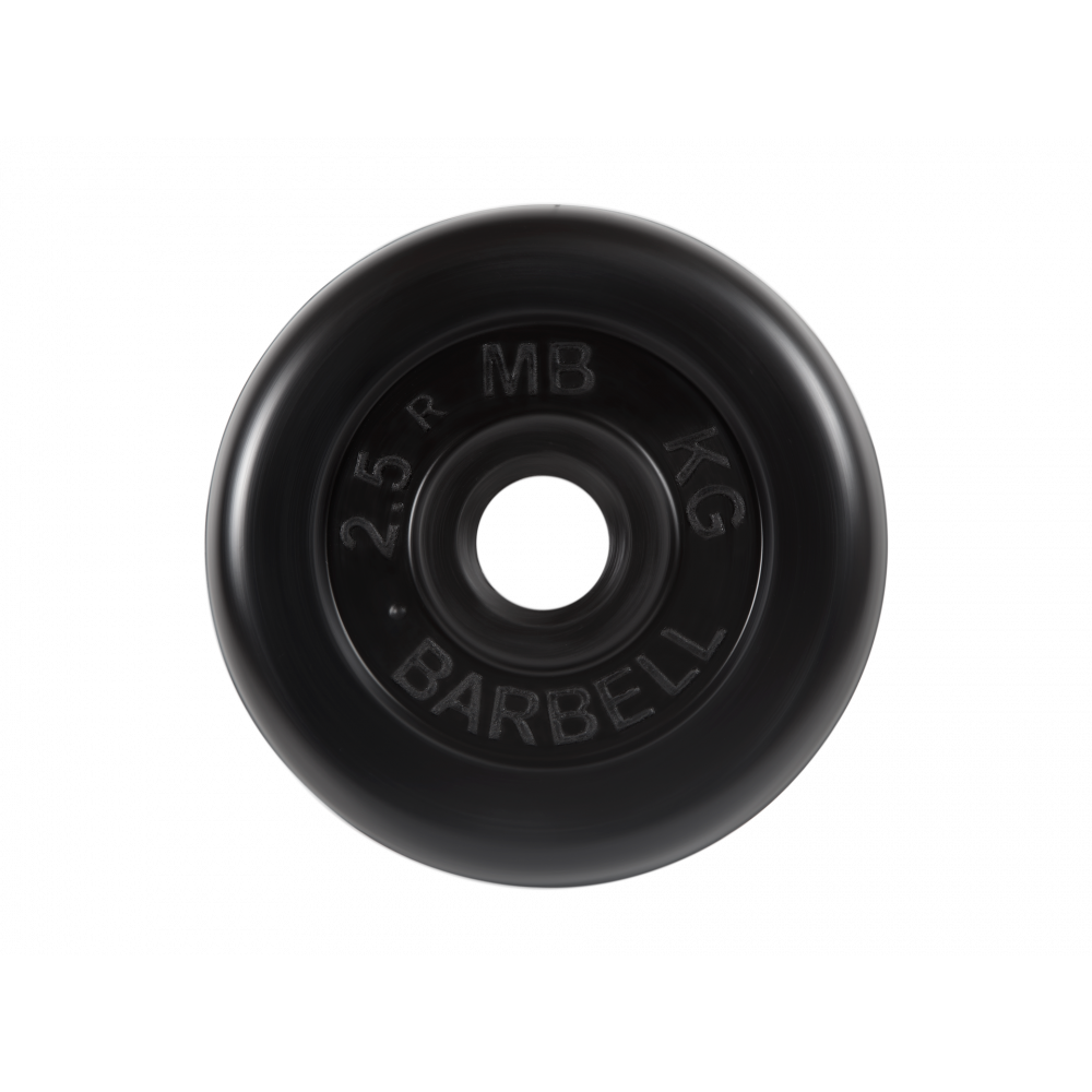 Диск обрезиненный Barbell d 26мм 2,5 кг метал. втулка*