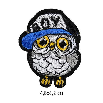 Термоаппликация Сова в кепке