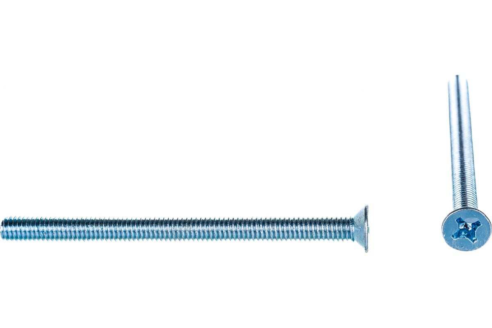 ВИНТ СТРОЙБАТ С ПОТАЙНОЙ ГОЛОВКОЙ ОЦИНК DIN 965 М 6Х80 4ШТ