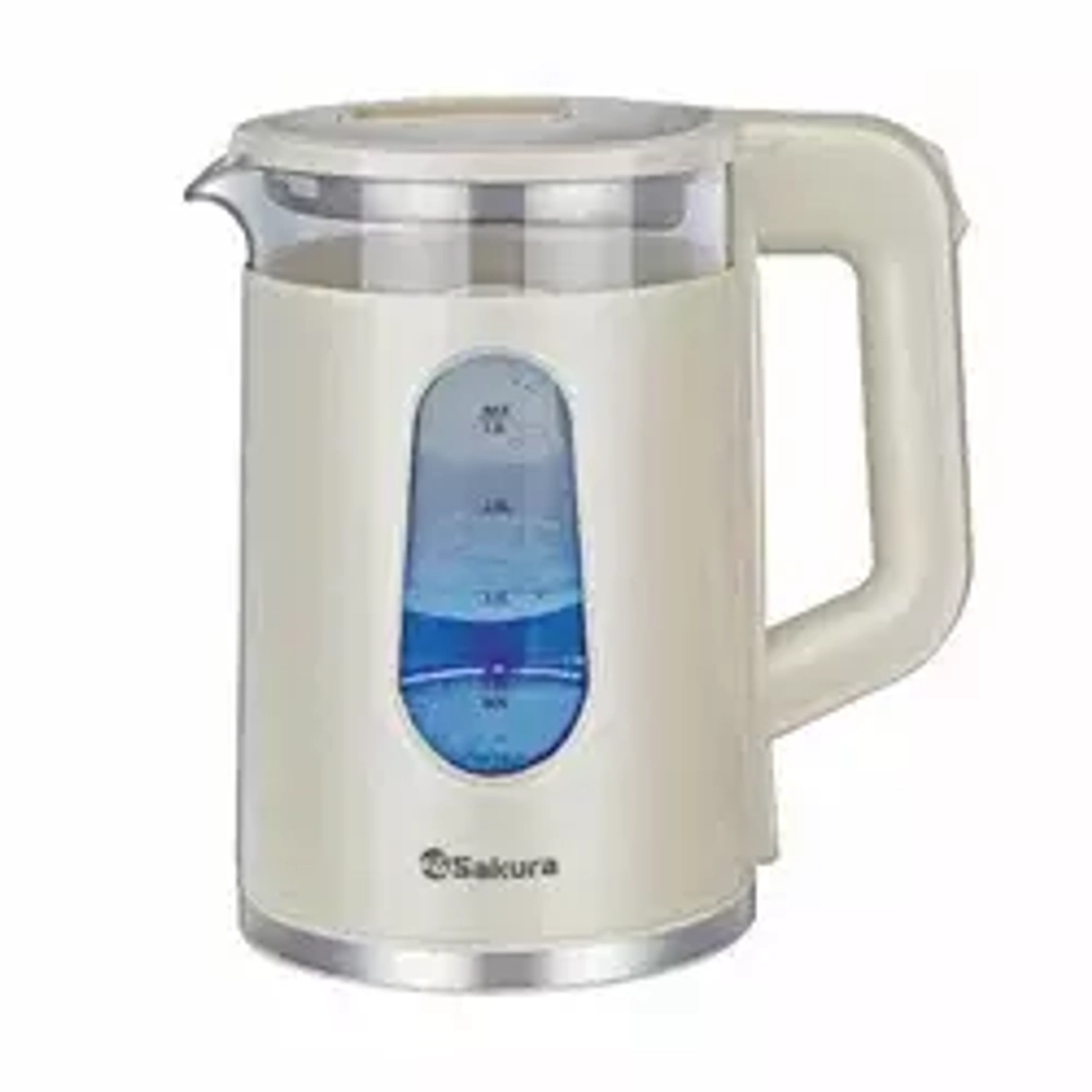 Чайник электр. SA-2735W 2,3л стекло  точечная подсветка