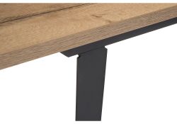 Стол Кхал 140(180)х80х78 галифакс графит / натуральный