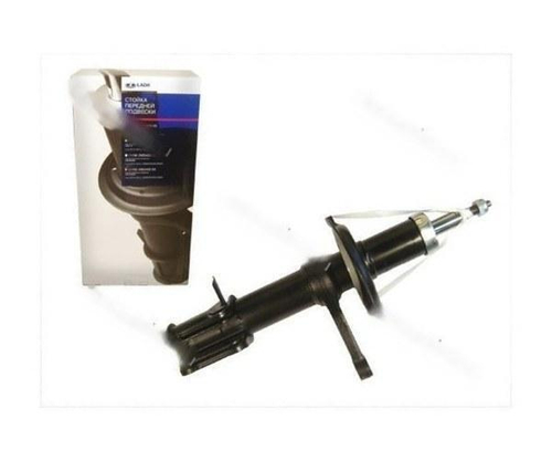 Стойка передняя ВАЗ 2170 Приора левая газомасляная СААЗ синяя.серая коробка ЛИ