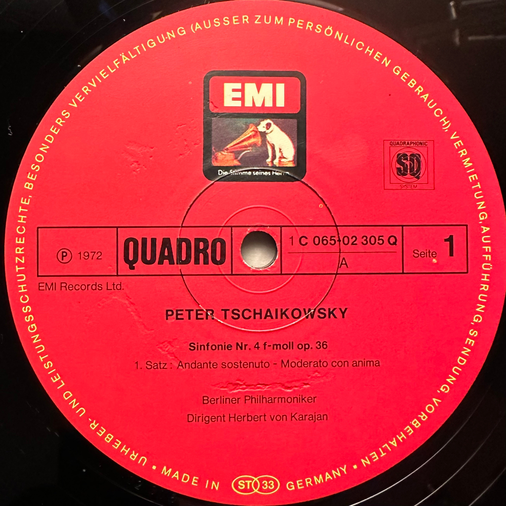 Чайковский - Симфония № 4 (Германия 1972г.)
