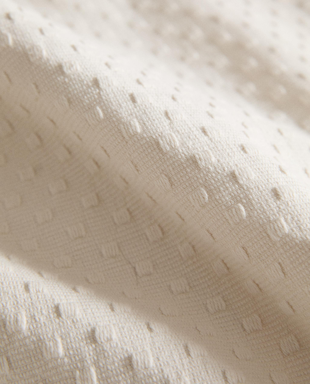 Zara Home покрывало из хлопка, бежевый · 1163/006