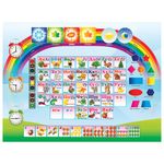 Стол детский + стул ДЭМИ, рост 2, складной, с пеналом, синий каркас, "Алфавит", ССД.12.01