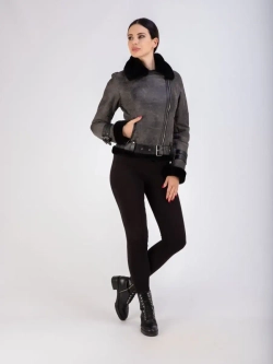 Дубленка женская натуральная авиатор
