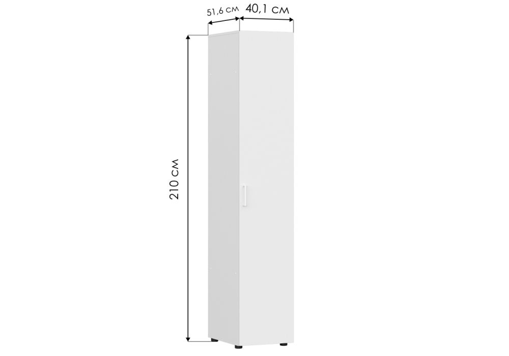 Шкаф Валенсия текстурный белый