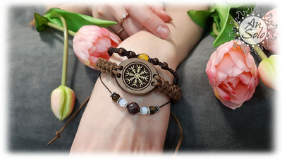 Браслет женский "Агисхьяльм" из паракорда