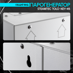Steamtec TOLO KEY 45 - 4.5 кВт (стандартный модуль управления), парогенератор для хамама и турецкой бани