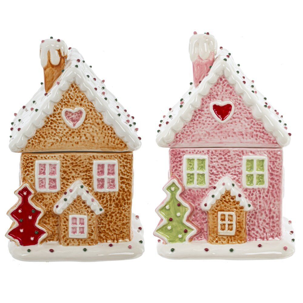 GAEM Конфетница "Пряничный дом", 950 мл, L14 W12 H21,5 см, 2в.