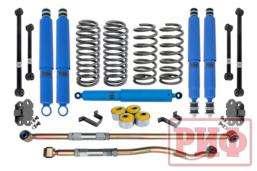 Лифт-комплект арктический Toyota Land Cruiser 80/105 100 мм средний РИФ Лифт-комплект арктический Toyota Land Cruiser 80/105 100 мм средний РИФ