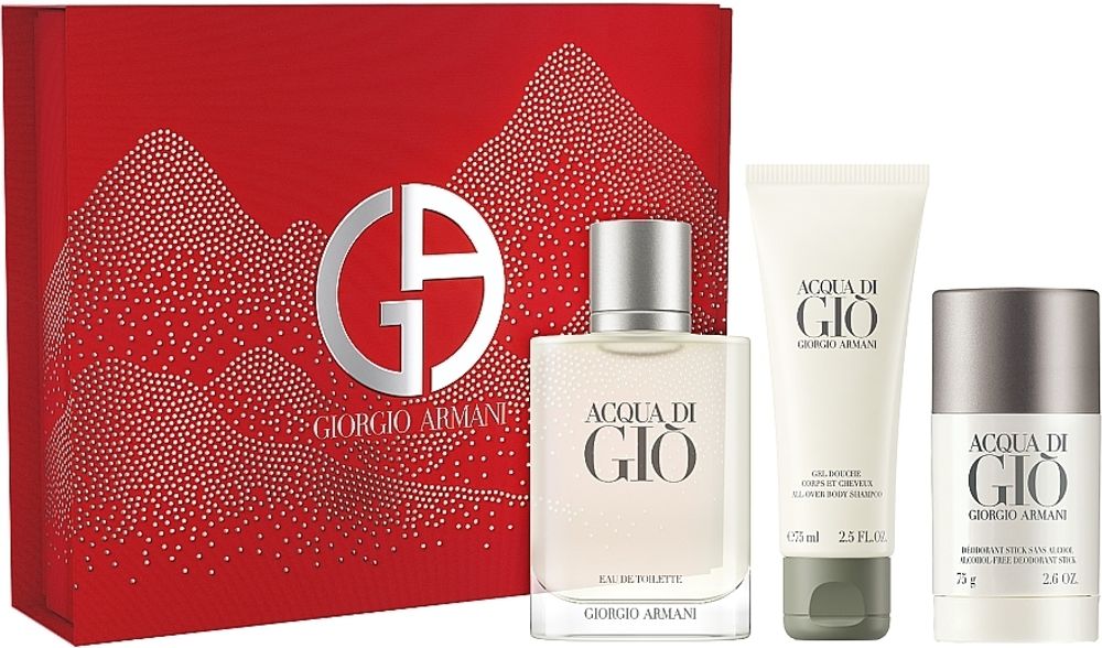 Giorgio Armani Acqua Di Gio Pour Homme EdT 100 ml + 15 ml + Deo Stick 75 g Set