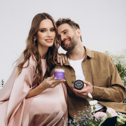 Баттер-суфле для тела 140гр двухцветный, с ароматом ванили и жасмина