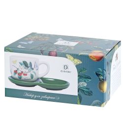 Набор для завтрака:чашка и блюдце" "23х15х10,5см v=500мл(керамика) (подарочная упаковка)