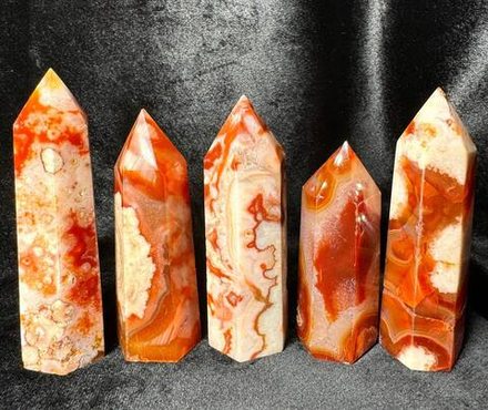 Красный Сакуровый Агат (Столбик)